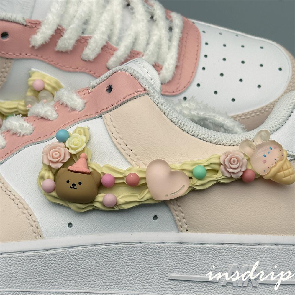 Pink Cream Cookies Custom Air Force 1