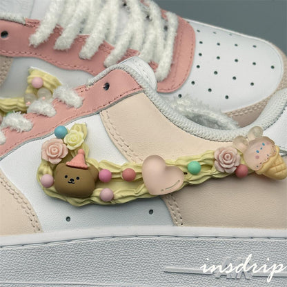 Pink Cream Cookies Custom Air Force 1