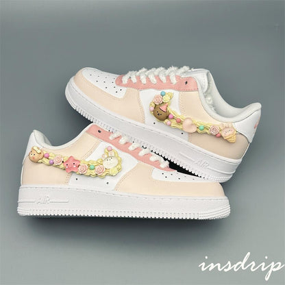 Pink Cream Cookies Custom Air Force 1