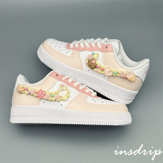 Pink Cream Cookies Custom Air Force 1