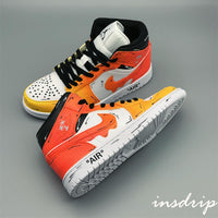 Orange Cartoon Drip Custom Air Jordan 1