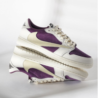 Reversion Swoosh Purple White TS Custom Air Jordan 1 Low