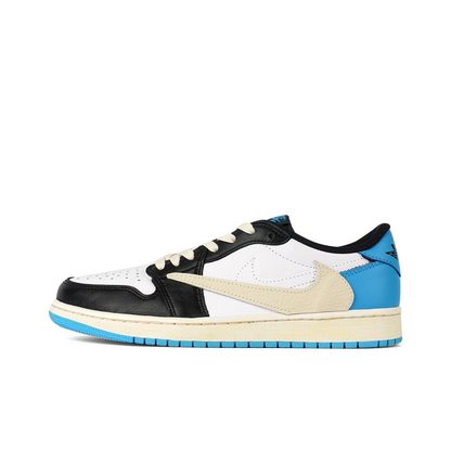 Reversion Swoosh Blue Black White TS Custom Air Jordan 1 Low