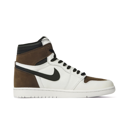 Reversion Swoosh Mocha Black White TS Custom Air Jordan 1 High