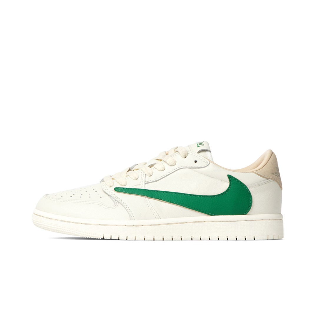 Reversion Swoosh Green White TS Custom Air Jordan 1 Low
