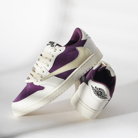 Reversion Swoosh Purple White TS Custom Air Jordan 1 Low