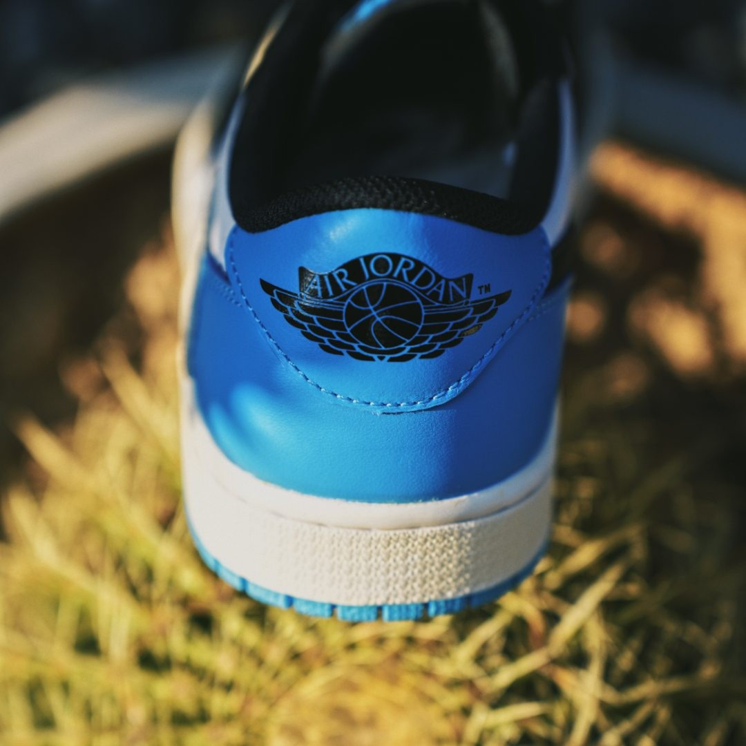Reversion Swoosh Blue Black White TS Custom Air Jordan 1 Low