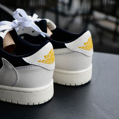 Reversion Swoosh Black White TS Custom Air Jordan 1 Low