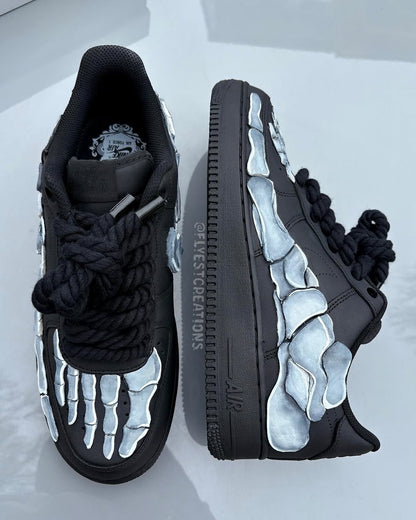 Hand Painted Skeleton Custom Air Force 1 Sneakers