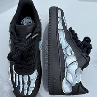 Hand Painted Skeleton Custom Air Force 1 Sneakers
