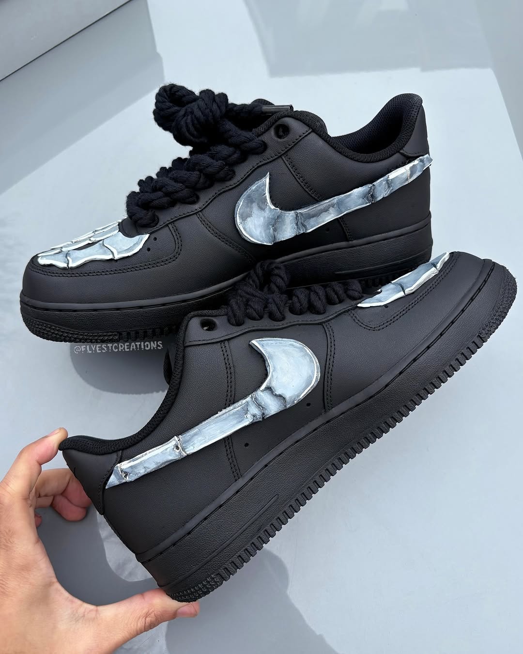 Hand Painted Skeleton Custom Air Force 1 Sneakers