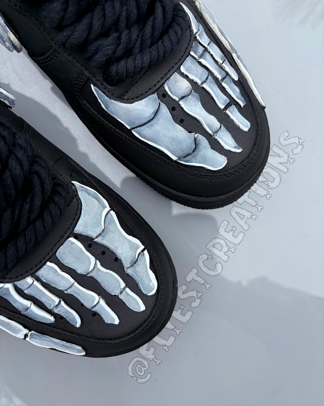 Hand Painted Skeleton Custom Air Force 1 Sneakers