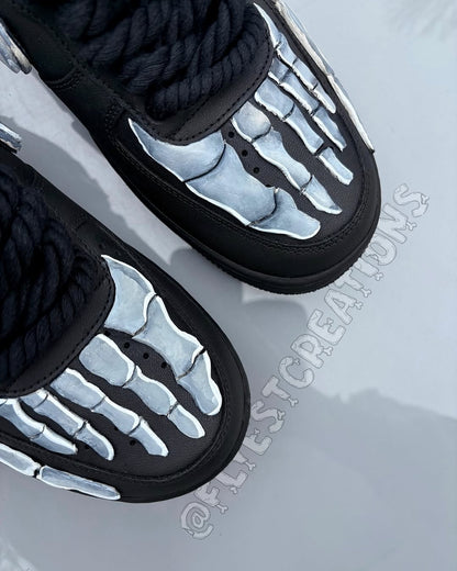 Hand Painted Skeleton Custom Air Force 1 Sneakers