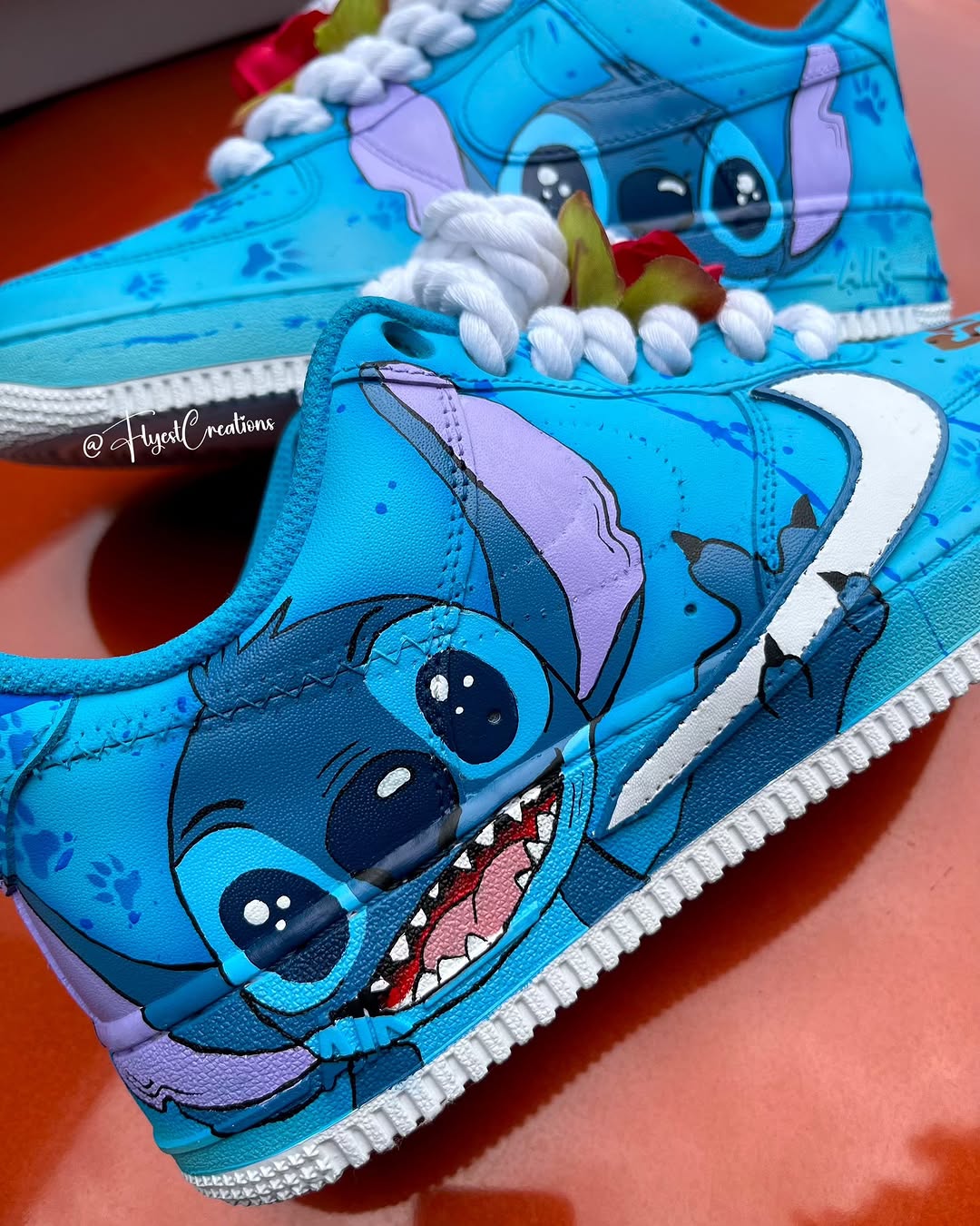 Hand Painted Stitch Custom Air Force 1 Sneakers