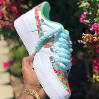 Custom Hand Painted Colorful Air Force 1 Sneakers
