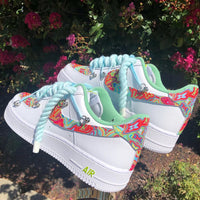 Custom Hand Painted Colorful Air Force 1 Sneakers