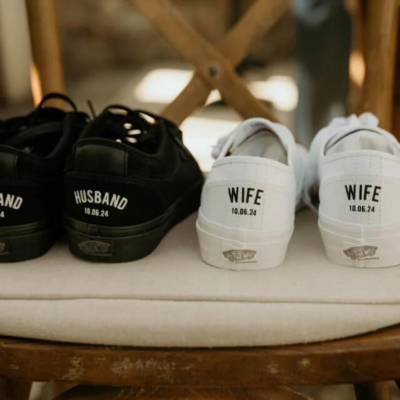 Product Title
Personalized Wedding Custom Air Force 1 Custom Sneakers, Custom Name & Date Wifey Hubby Bride Groom White Pearl Decor Comfortable Bridal Wedding Casual Shoes