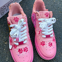 Hand Painted Pink Scooby-Doo Custom Air Force 1 Sneakers