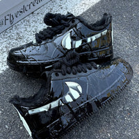 Hand Painted Black Venom Custom Air Force 1 Sneakers