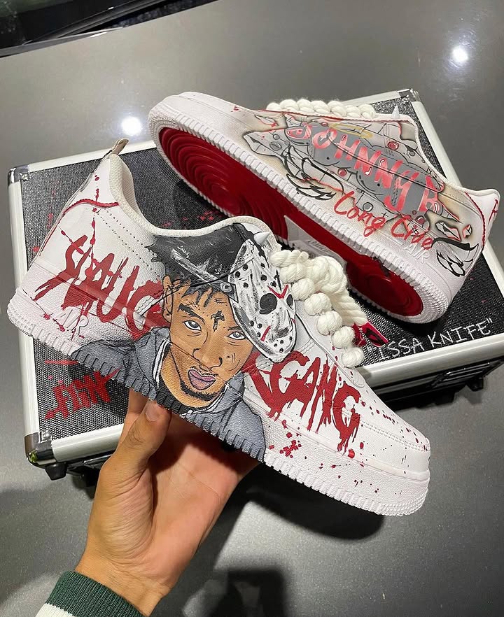 Hand Painted Graffiti Custom Air Force 1 Sneakers