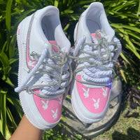 Hand Painted Pink Custom Air Force 1 Sneakers Collection