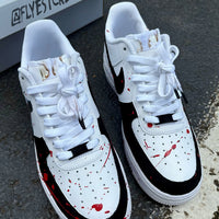 Hand Painted Terrifier Custom Air Force 1 Sneakers