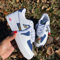 Hand Painted Custom Polo Bear Air Force 1 Sneakers