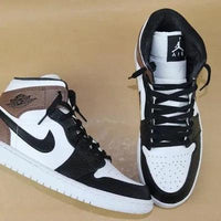 Custom Jordans Black White Brown