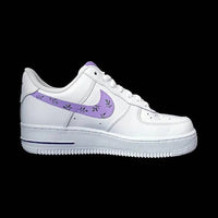Custom AF 1s Shoes Avocado Pattern Purple