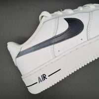 Custom AF 1s Shoes Brown and Gray Accents
