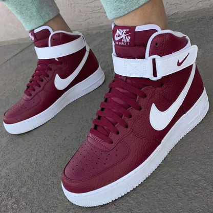 Custom AF 1s Shoes Classic Maroon White