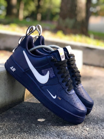 Custom AF 1s Shoes Classic Navy White