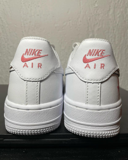 Custom AF 1s Shoes Dreamy Pastel Cherry Blossom Pink Pattern