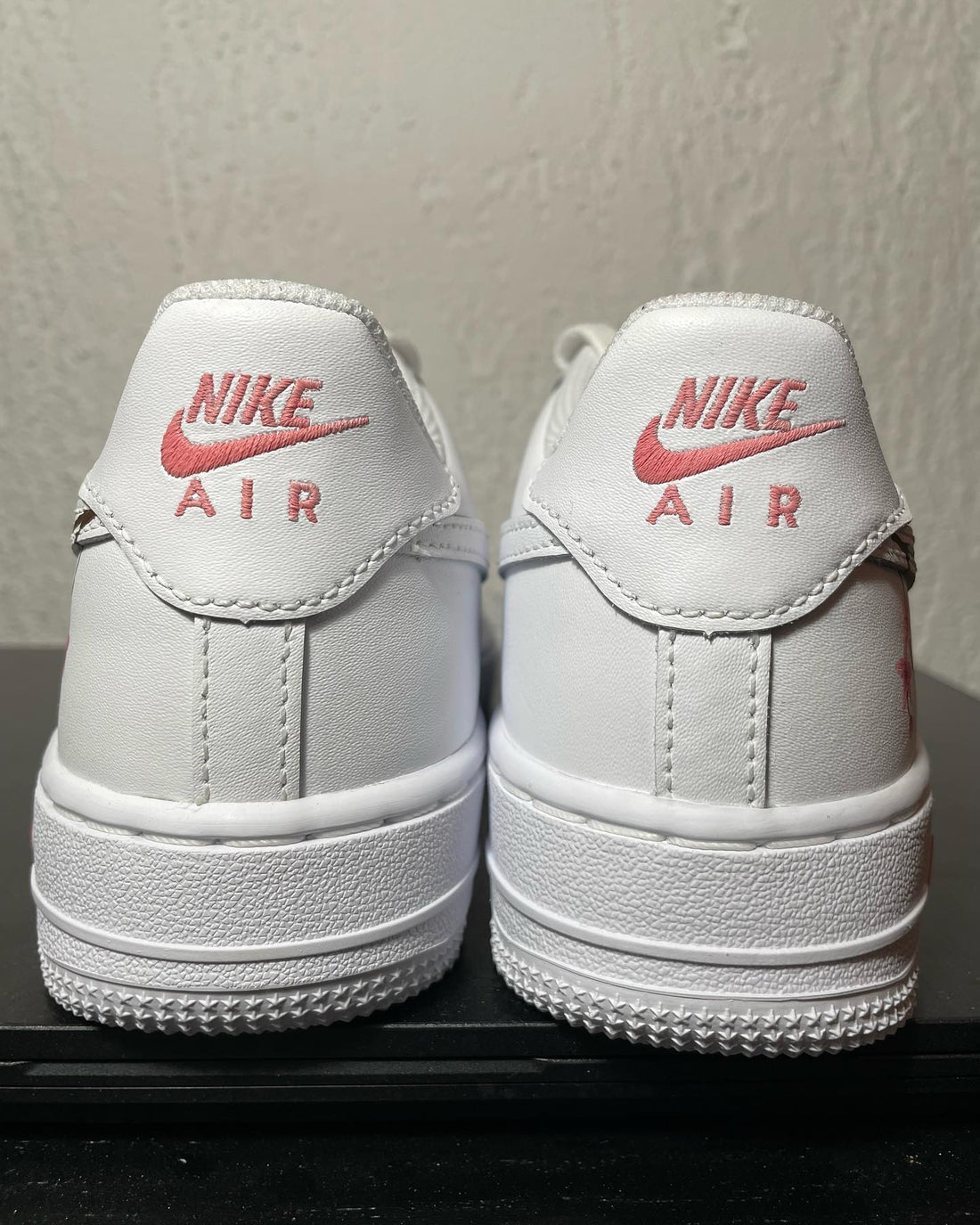 Custom AF 1s Shoes Dreamy Pastel Cherry Blossom Pink Pattern