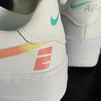 Custom AF 1s Shoes Tie Dye Rainbow Color