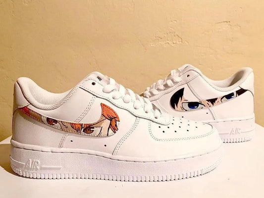 Custom Air Force 1 Anime Pattern Swoosh
