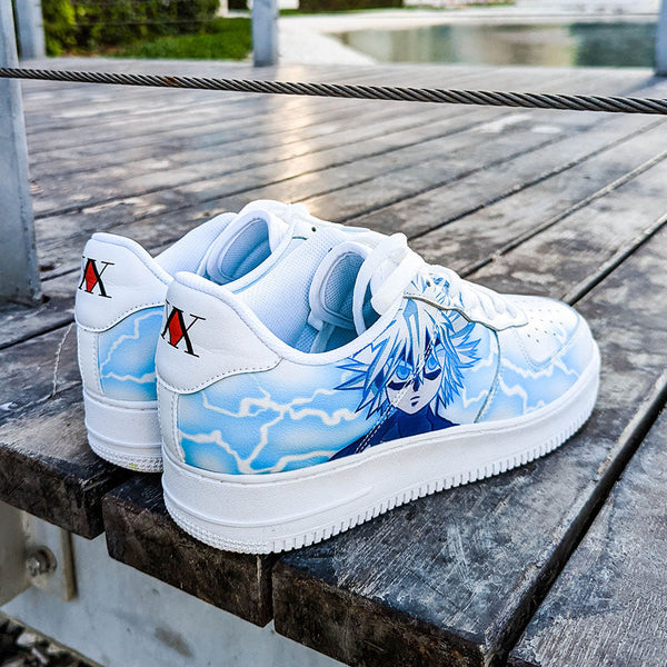 Custom Air Force 1 Baby Blue Anime Pattern