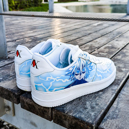 Custom Air Force 1 Baby Blue Anime Pattern