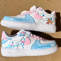Custom Air Force 1 Baby Blue Pink Cinnamoroll Cartoon