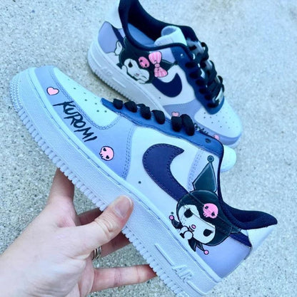 Custom Air Force 1 Baby purple Kuromi Cartoon