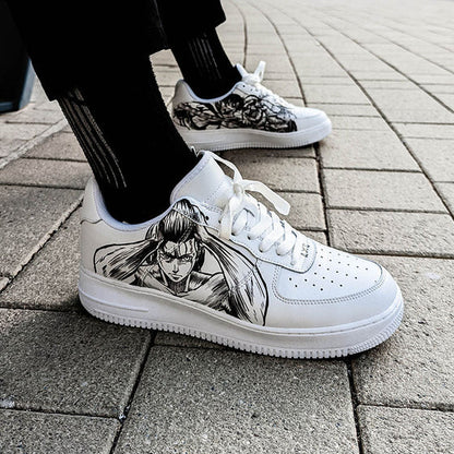 Custom Air Force 1 Black Anime Pattern