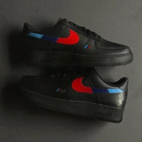 Custom Air Force 1 Black BMW Pattern
