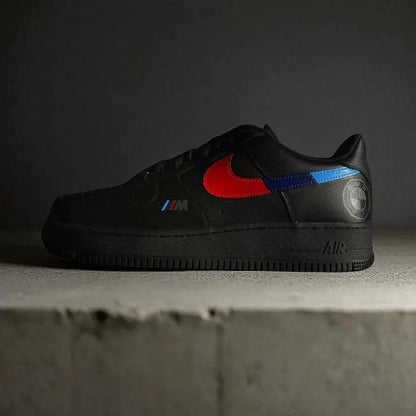 Custom Air Force 1 Black BMW Pattern