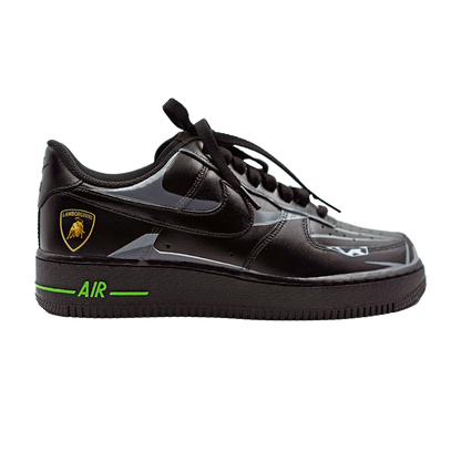Custom Air Force 1 Black Lamborghini Badge Design