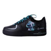 Custom Air Force 1 Black Teal Racing - Theme