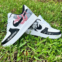 Custom Air Force 1 Black White Taylor Swift Reputation Theme