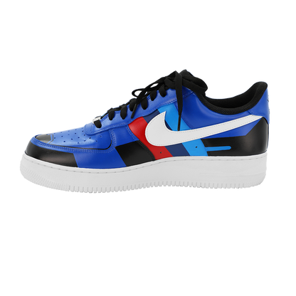 Custom Air Force 1 Blue Geometric Pattern