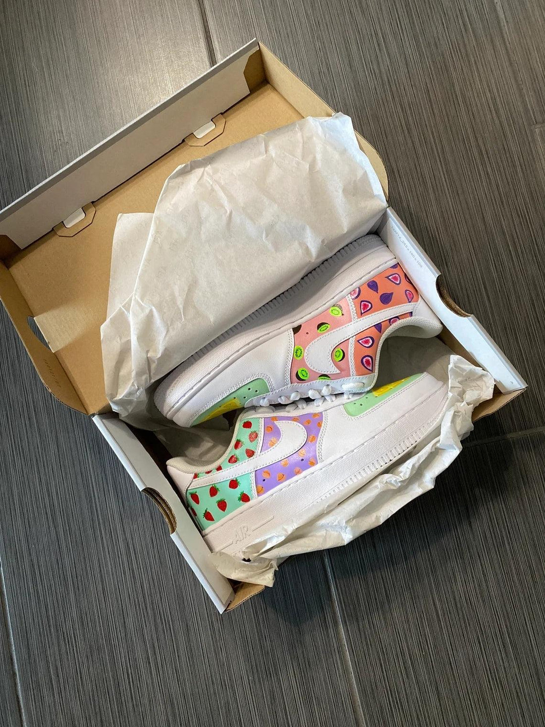 Custom Air Force 1 Colorful Fruit Pattern