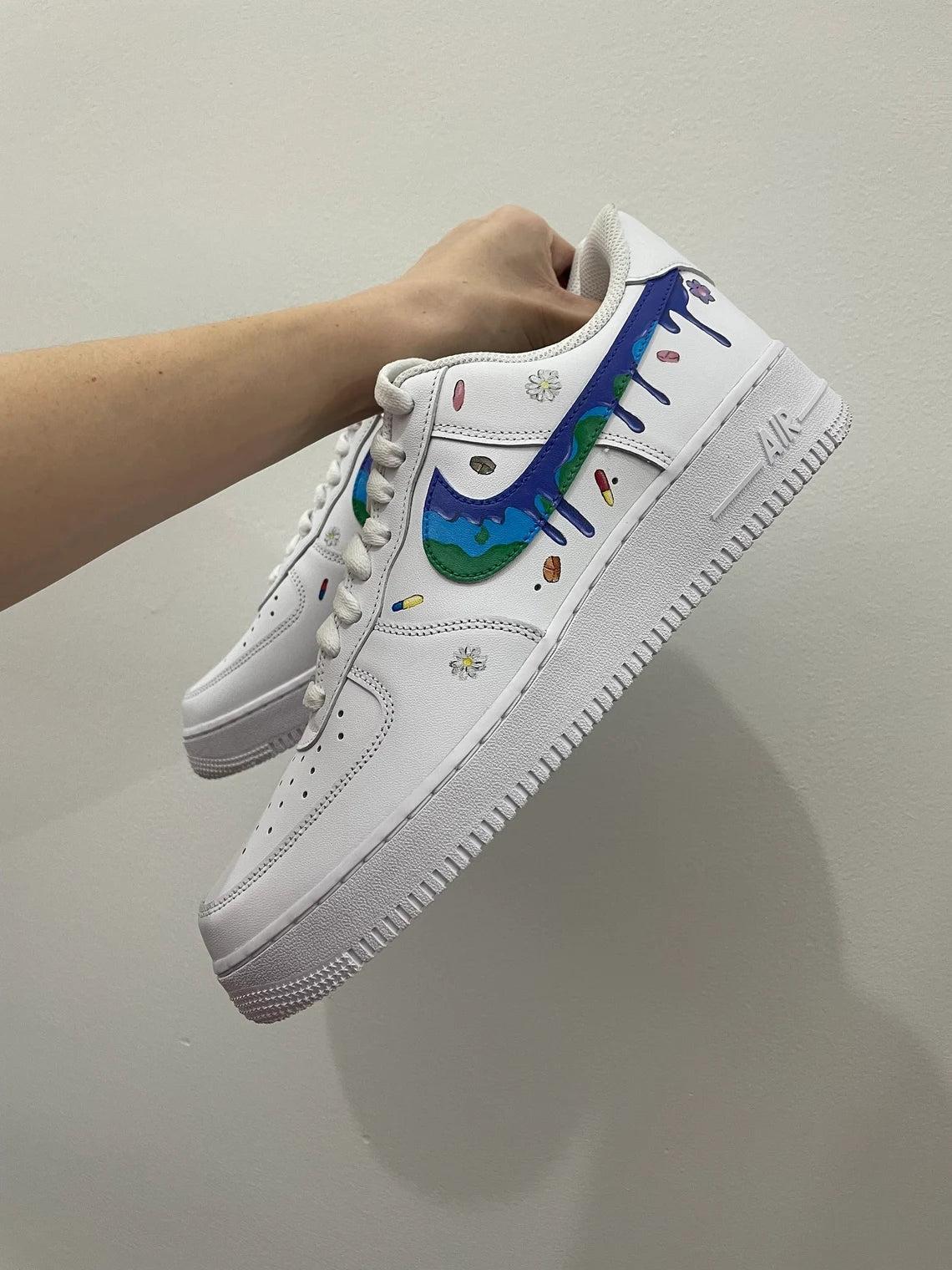 Custom Air Force 1 Dripping and Portrait