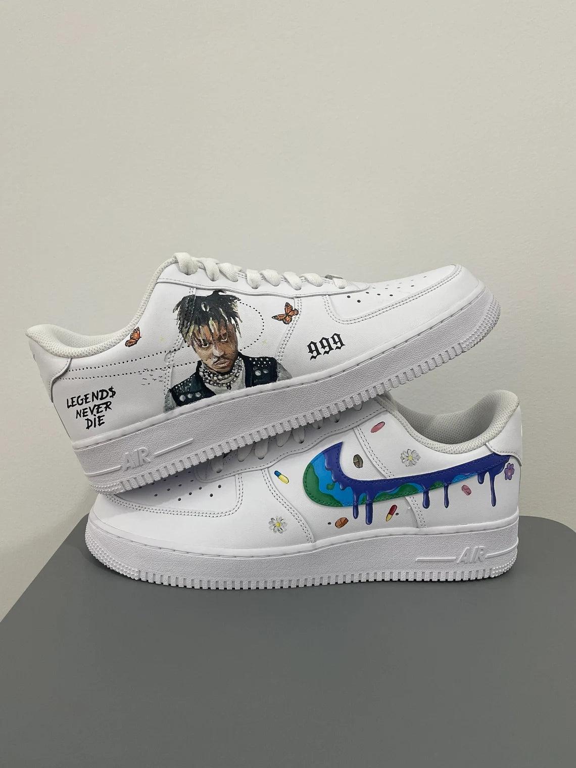 Custom Air Force 1 Dripping and Portrait